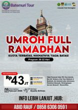Paket Umrah Itikaf Full Ramadhan 1447H 2026M , AdibHaramain-Btt, 32 Hari, Keberangkatan  Februari 2026
